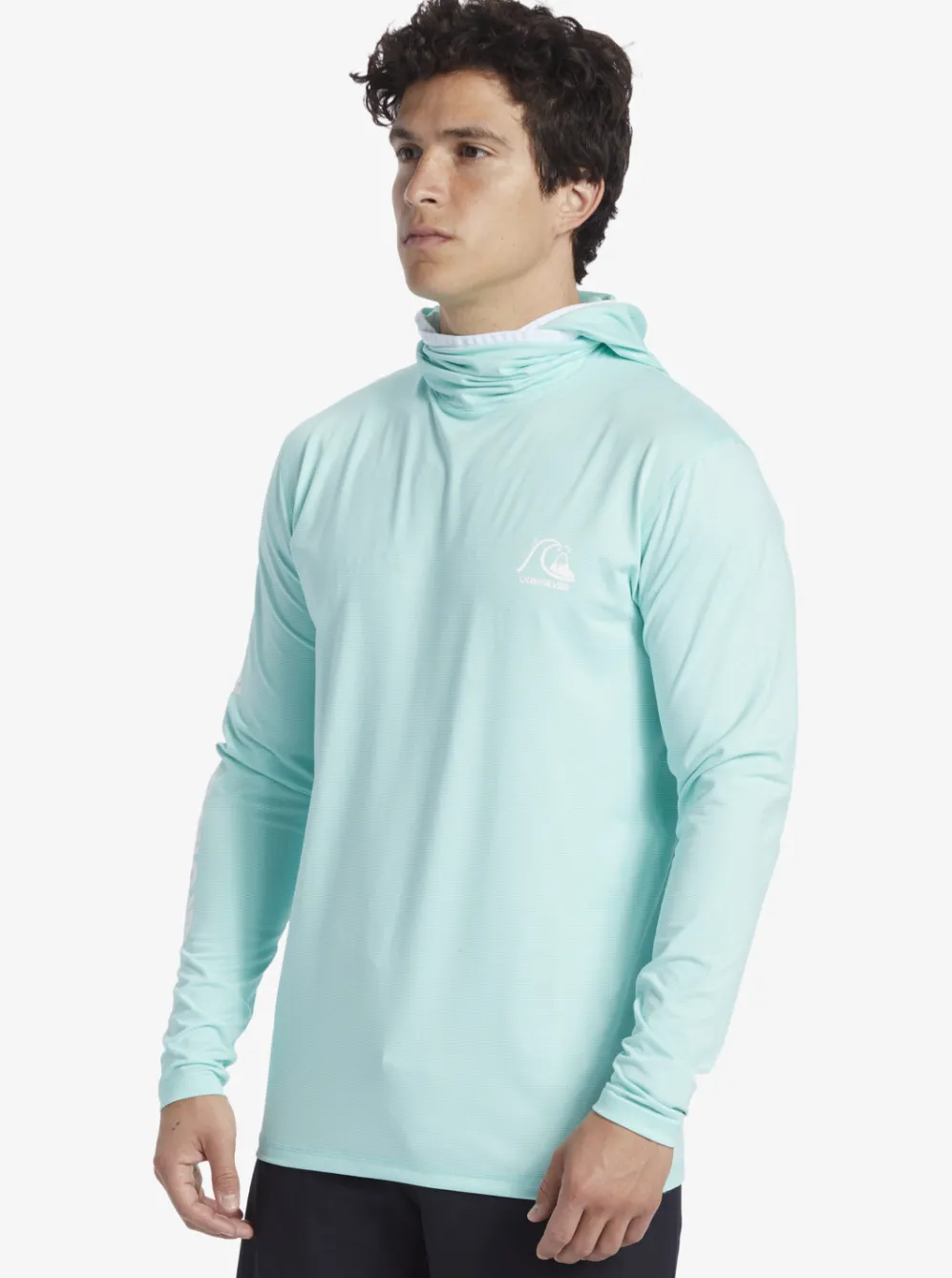 Quiksilver Rashguards|Heritage Upf 50 Long Sleeve Surf Tee Sky Blue Heather