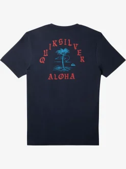 Quiksilver Tees|Hi Dead Coconuts T-Shirt Navy Blazer