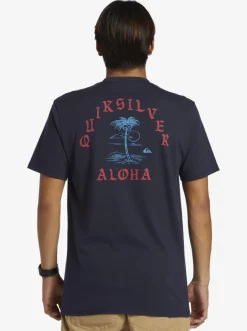 Quiksilver Tees|Hi Dead Coconuts T-Shirt Navy Blazer