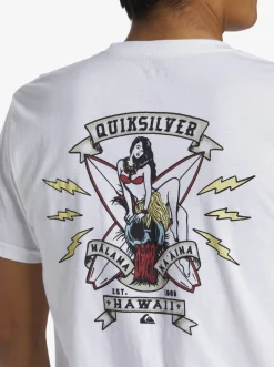 Quiksilver Tees|Hi Flirting With Danger T-Shirt White