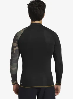 Quiksilver Rashguards|Hi Island Rush Long Sleeve Upf 50 Rashguard Black