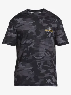 Quiksilver Rashguards|Hi Royalty Surf Short Sleeve Upf 50 Surf T-Shirt Hi Camo Black