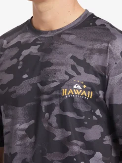 Quiksilver Rashguards|Hi Royalty Surf Short Sleeve Upf 50 Surf T-Shirt Hi Camo Black