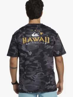 Quiksilver Rashguards|Hi Royalty Surf Short Sleeve Upf 50 Surf T-Shirt Hi Camo Black