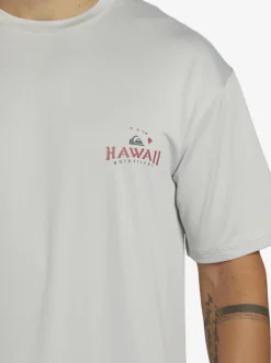 Quiksilver Rashguards|Hi Royalty Surf Short Sleeve Upf 50 Surf T-Shirt Grey Violet