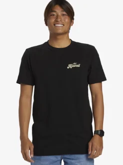 Quiksilver Tees|Hi Water On The Brain T-Shirt Black