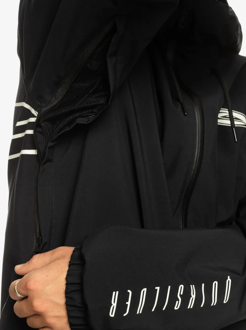 Quiksilver Snow Jackets|High In The Hood Technical Snow Jacket True Black