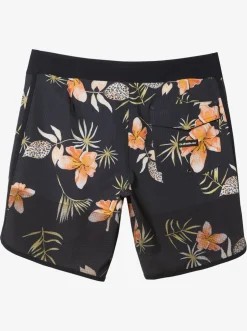 Quiksilver Boardshorts|Highline Scallop 19" Boardshorts Black Tropical Floral Ss