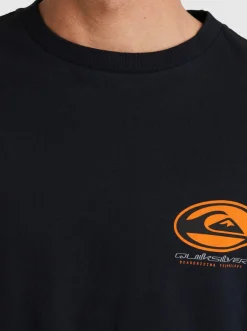 Quiksilver Tees|Honeycomb Short Sleeve Stn T-Shirt Black