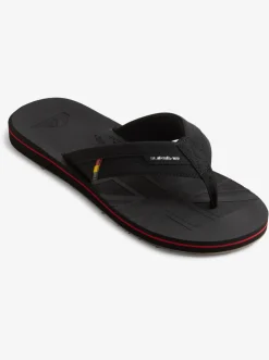 Quiksilver Sandals|Island Oasis Squish Sandals Black 1
