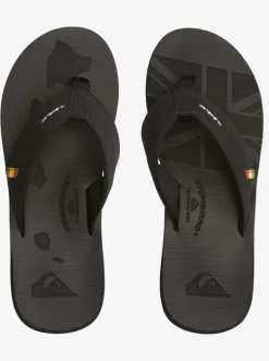 Quiksilver Sandals|Island Oasis Squish Sandals Black 1