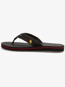Quiksilver Sandals|Island Oasis Squish Sandals Black 1