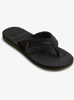 Quiksilver Sandals|Island Oasis Squish Sandals Black 2