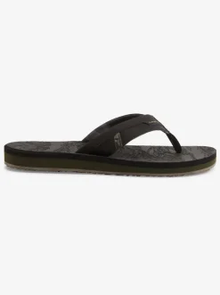Quiksilver Sandals|Island Oasis Squish Sandals Black 2