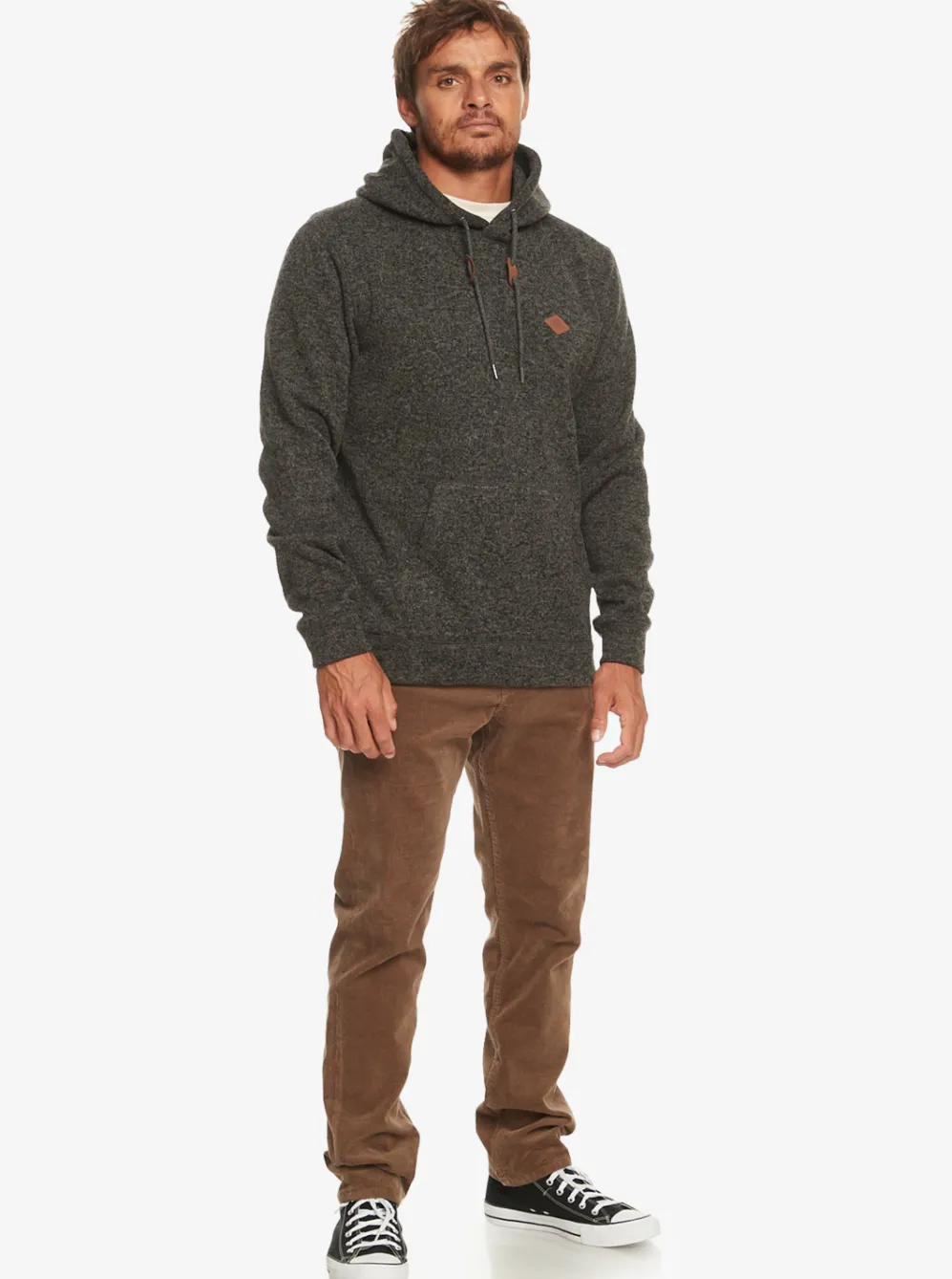 Quiksilver Sweatshirts & Hoodies|Keller Fleece Top Dark Grey Heather