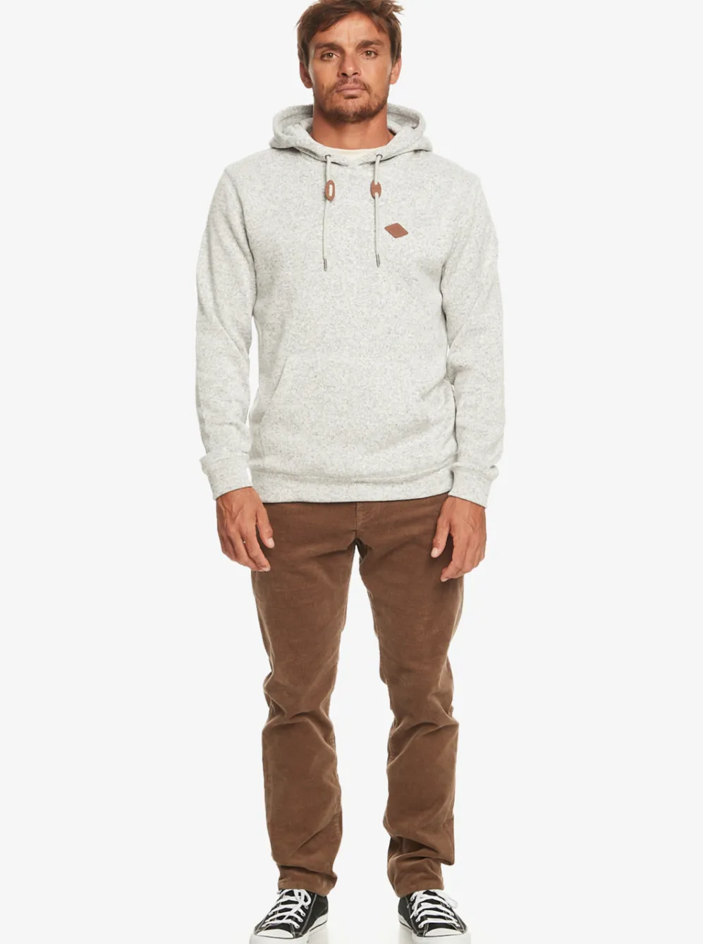 Quiksilver Sweatshirts & Hoodies|Keller Fleece Top Light Grey Heather