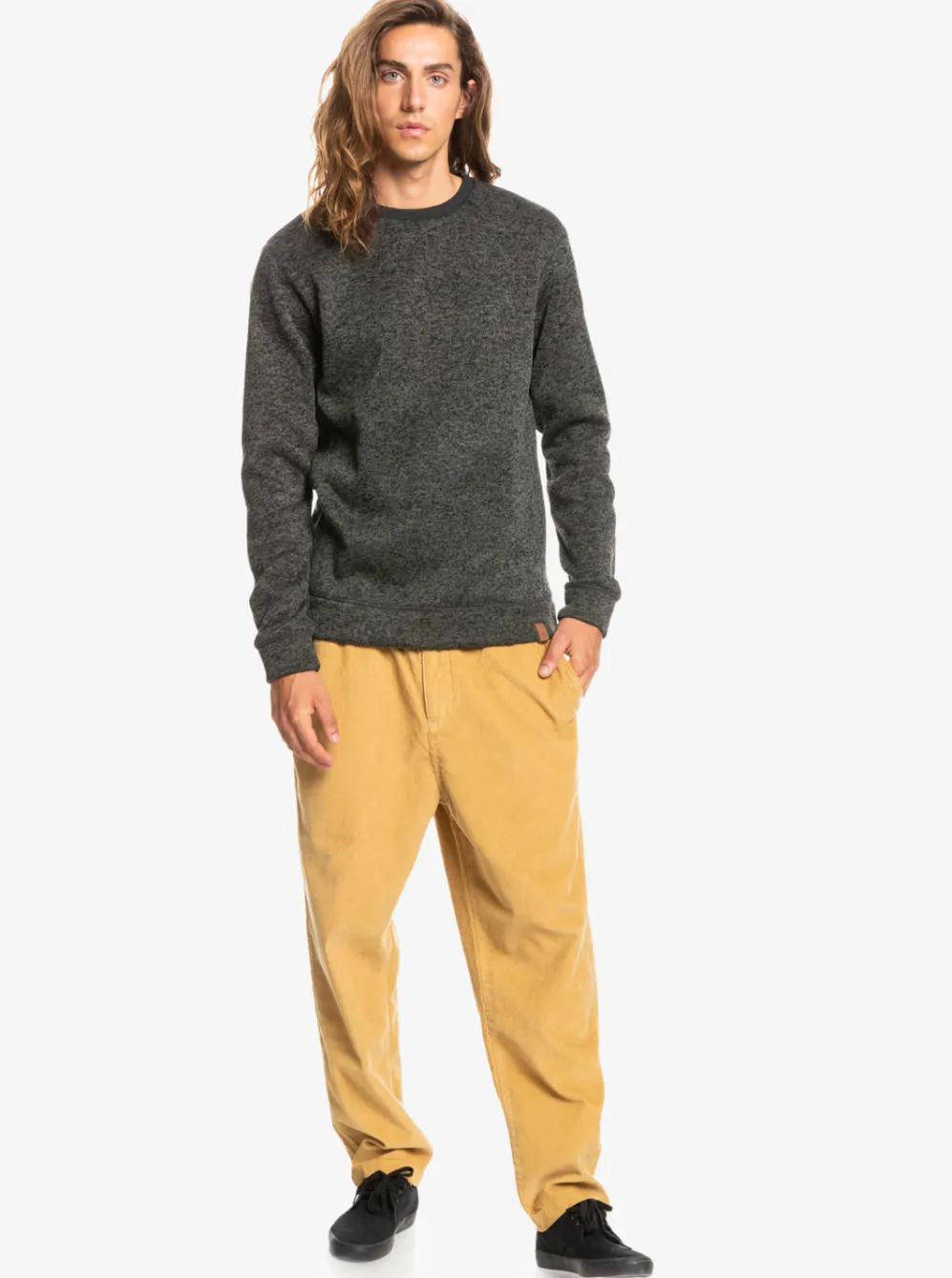Quiksilver Sweatshirts & Hoodies|Keller Sweatshirt Dark Grey Heather