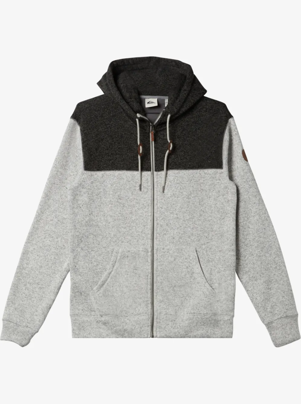 Quiksilver Sweatshirts & Hoodies|Keller Zip-Up Hoodie Light Grey Heather