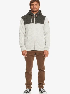 Quiksilver Sweatshirts & Hoodies|Keller Zip-Up Hoodie Light Grey Heather