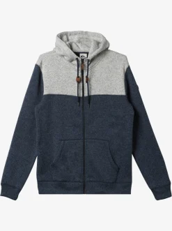 Quiksilver Sweatshirts & Hoodies|Keller Zip-Up Hoodie Navy Blazer Heather
