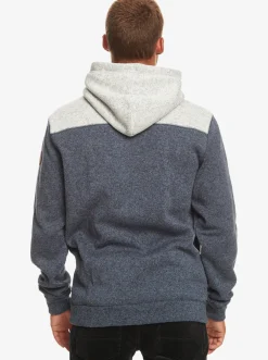 Quiksilver Sweatshirts & Hoodies|Keller Zip-Up Hoodie Navy Blazer Heather