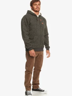 Quiksilver Shirts & Polos|Keller Zip-Up Hoodie Dark Grey Heather