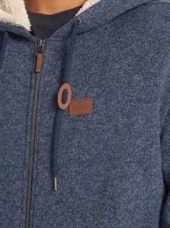 Quiksilver Shirts & Polos|Keller Zip-Up Hoodie Navy Blazer Heather