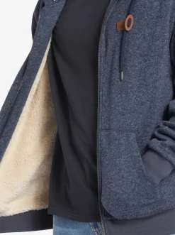 Quiksilver Shirts & Polos|Keller Zip-Up Hoodie Navy Blazer Heather
