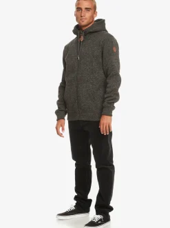 Quiksilver Sweatshirts & Hoodies|Keller Zip-Up Hoodie Dark Grey Heather