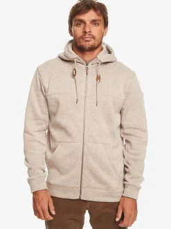 Quiksilver Sweatshirts & Hoodies|Keller Zip-Up Hoodie Goat Heather