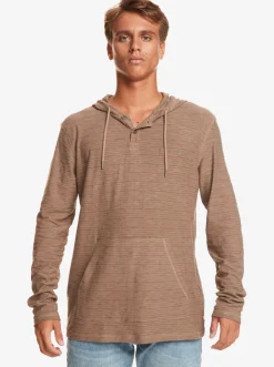 Quiksilver Tees|Kentin Long Sleeves Hooded T-Shirt Kentin Fossil