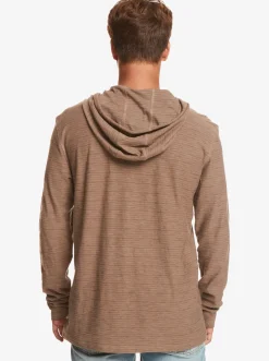 Quiksilver Tees|Kentin Long Sleeves Hooded T-Shirt Kentin Fossil
