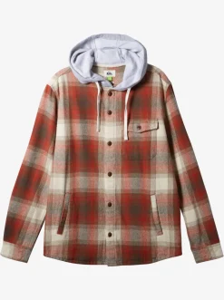 Quiksilver Shirts & Polos|Kinloss Long Sleeve Hooded Shirt Baked Clay Kinloss