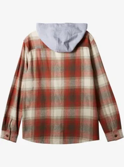 Quiksilver Shirts & Polos|Kinloss Long Sleeve Hooded Shirt Baked Clay Kinloss