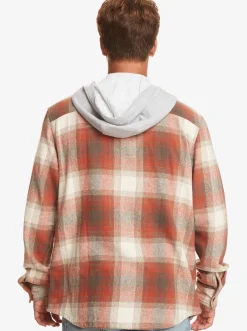Quiksilver Shirts & Polos|Kinloss Long Sleeve Hooded Shirt Baked Clay Kinloss