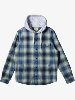 Quiksilver Shirts & Polos|Kinloss Long Sleeve Hooded Shirt Iceberg Green Kinloss