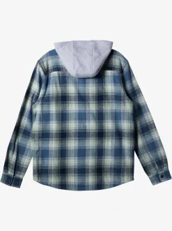 Quiksilver Shirts & Polos|Kinloss Long Sleeve Hooded Shirt Iceberg Green Kinloss
