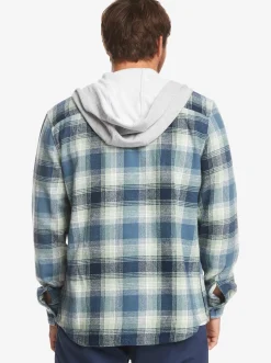 Quiksilver Shirts & Polos|Kinloss Long Sleeve Hooded Shirt Iceberg Green Kinloss