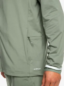 Quiksilver Sweatshirts & Hoodies|Knit Training Technical Zip-Up Hoodie Laurel Wreath