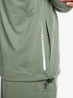 Quiksilver Sweatshirts & Hoodies|Knit Training Technical Zip-Up Hoodie Laurel Wreath