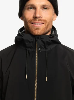 Quiksilver Layers|Live For The Ride Softshelll Technical Hoodie True Black