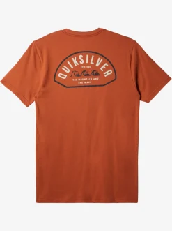 Quiksilver Tees|Logo Lockup T-Shirt Baked Clay
