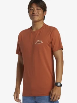 Quiksilver Tees|Logo Lockup T-Shirt Baked Clay