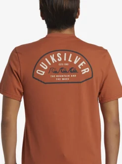 Quiksilver Tees|Logo Lockup T-Shirt Baked Clay