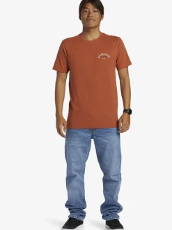 Quiksilver Tees|Logo Lockup T-Shirt Baked Clay