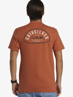 Quiksilver Tees|Logo Lockup T-Shirt Baked Clay