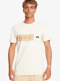 Quiksilver Tees|Mesa Stripe Pocket T-Shirt Birch