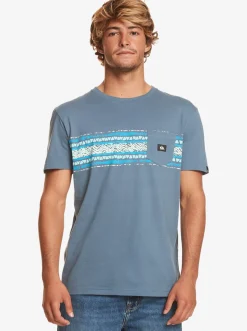 Quiksilver Tees|Mesa Stripe Pocket T-Shirt Bering Sea