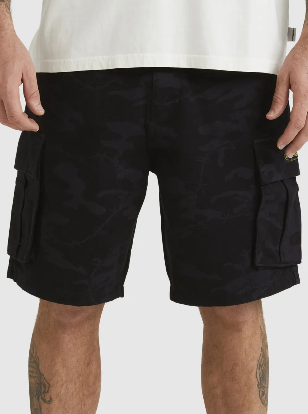 Quiksilver Shorts & Amphibians|Mikey Cargo Shorts Tarmac Mongrel Camo
