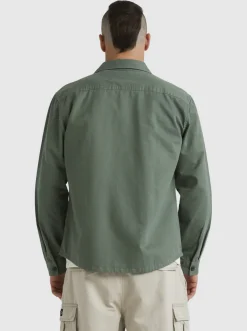 Quiksilver Shirts & Polos|Mikey Long Sleeve Shirt Laurel Wreath